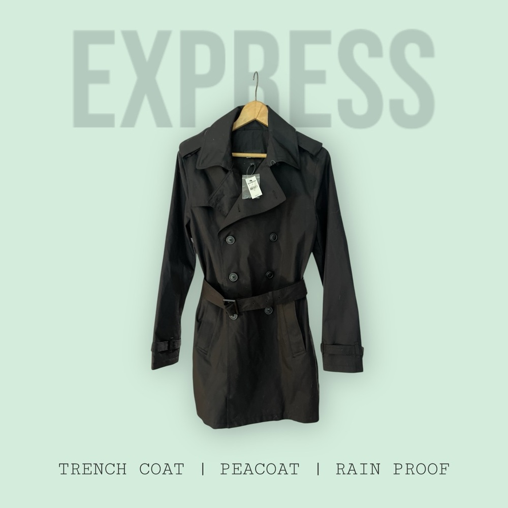 EXPRESS WATER RESISTANT TRENCH COAT